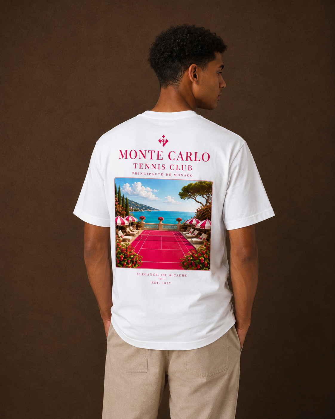 T-shirt inspiration Tennis club luxe Monaco Monte-Carlo