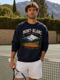Sweatshirt Mont-Blanc Tennis Society | Court alpin vintage | Unisexe