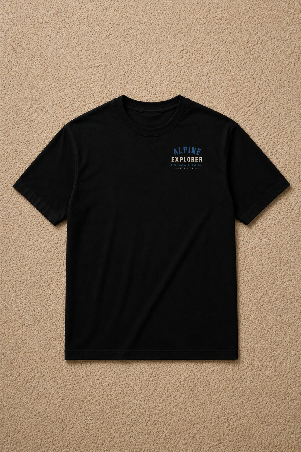 T-shirt The Mountains Are Calling | Montagnes et forêt rétro | 100 % coton unisexe
