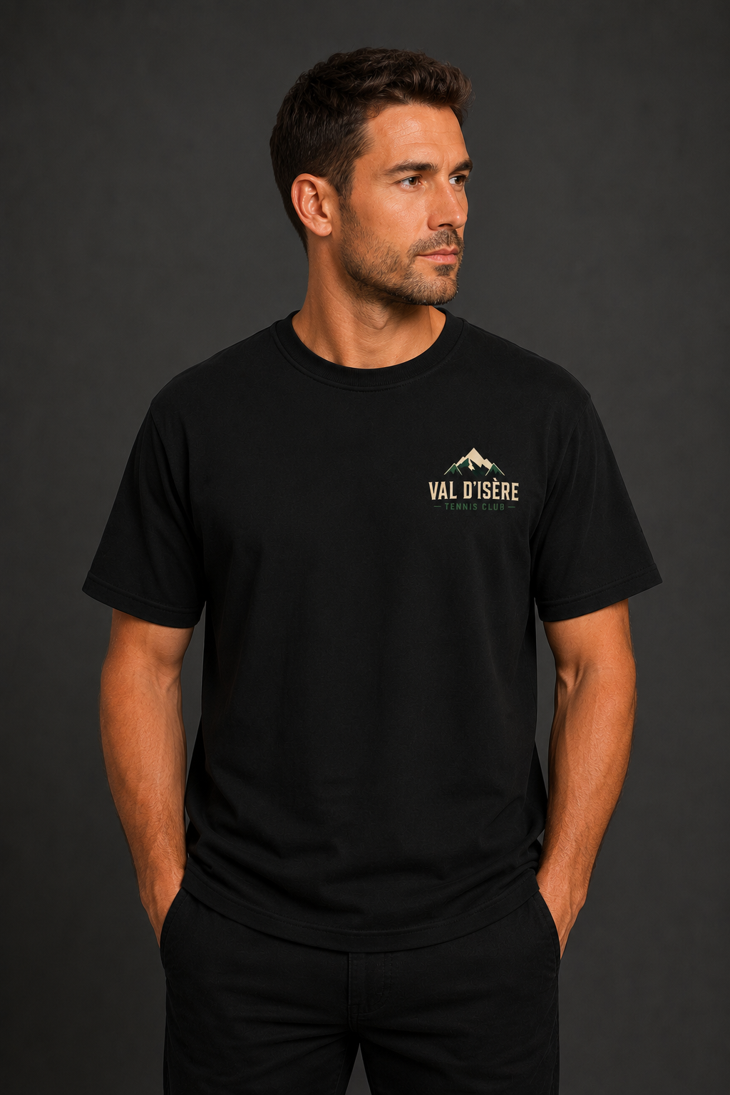 T-shirt Val d’Isère Tennis Club | Court alpin vintage | 100 % coton unisexe