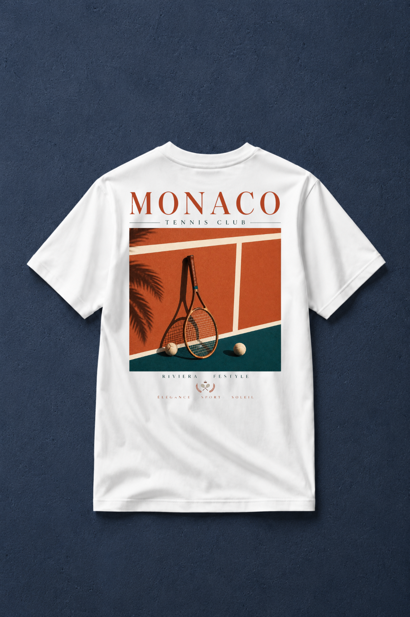 Monaco Tennis Club T-Shirt, Riviera Lifestyle Shirt, Vintage Tennis Graphic Tee, Old Money Aesthetic, Coastal Summer Tee, Unisex Tennis Shir