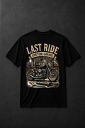 T-shirt Biker Vintage Homme | Last Ride Custom Garage | American Heritage