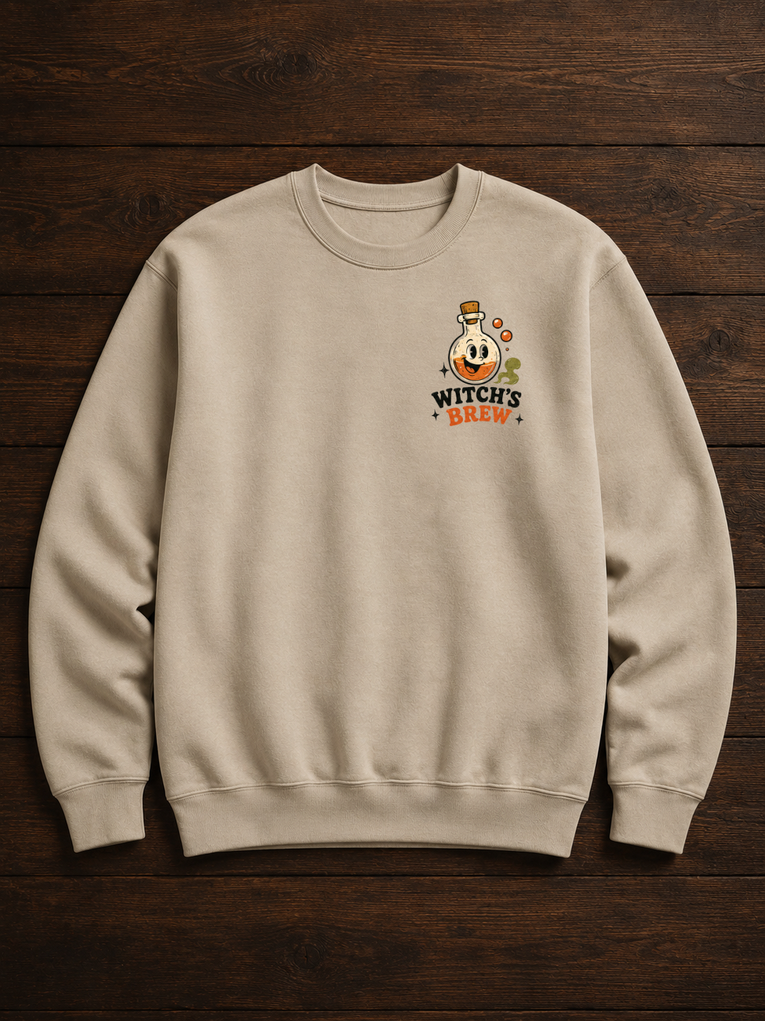 Sweatshirt Witch's Brew | Potion de sorcière rétro | Unisexe imprimé en France